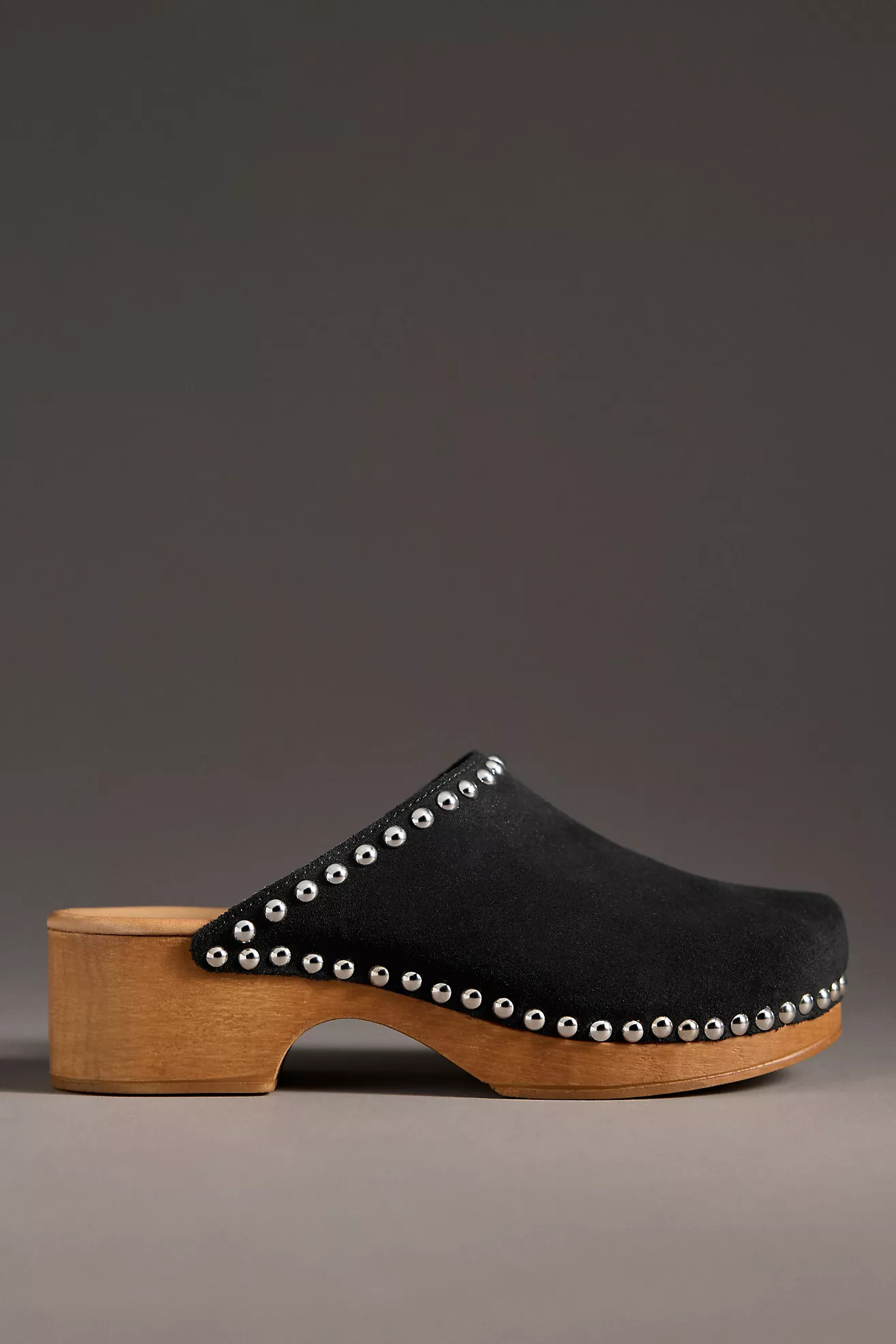 By Anthropologie Studded Wood-Bottom Clogs | Anthropologie (US)