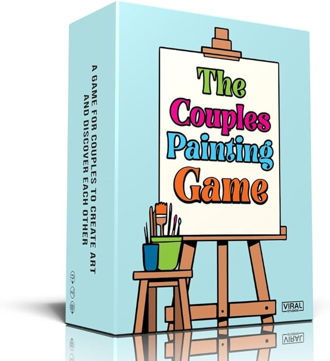 The Couples Painting Game – Date Night Card & Painting Kit | Fun DIY Activity with Prompts, Cha... | Amazon (US)