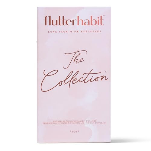 FlutterHabit Classic Collection Box, DIY Lash Extensions, Lash Clusters Kit, Up to 10 Day Wear, Natural & Classic Lashes, Salon Quality Eyelashes Extensions, 6 Sets of Lashes, No Lash Glue Included | Amazon (US)