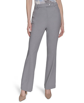 Calvin Klein Women's Modern Fit Straight-Leg Pants - Macy's | Macy's
