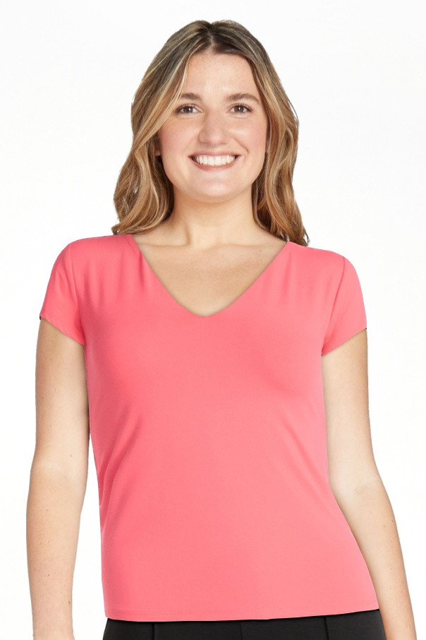 Scoop Women's and Women's Plus Ultimate Refined Contour V Neck Tee, Sizes XS-4X | Walmart (US)
