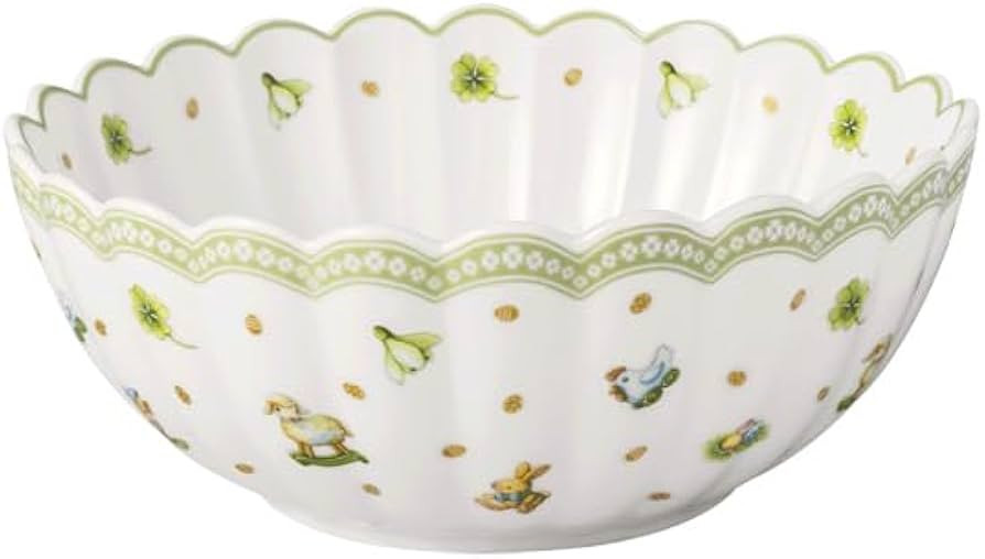Villeroy & Boch - Easter Delight cereal bowl, green, Easter bowl, small Easter bowl, ceramic, bow... | Amazon (DE)
