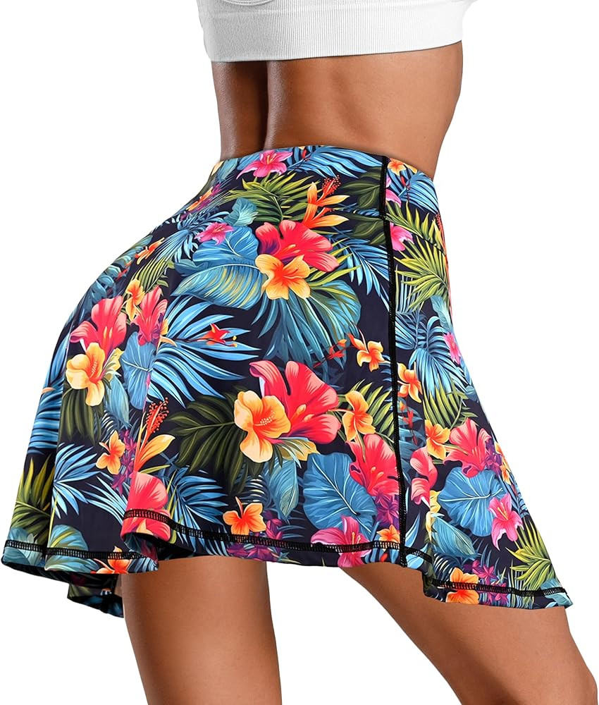 Women's Tennis Golf Skirts Skorts High Waisted Athletic with Shorts Pockets for Workout Casual Ru... | Amazon (US)