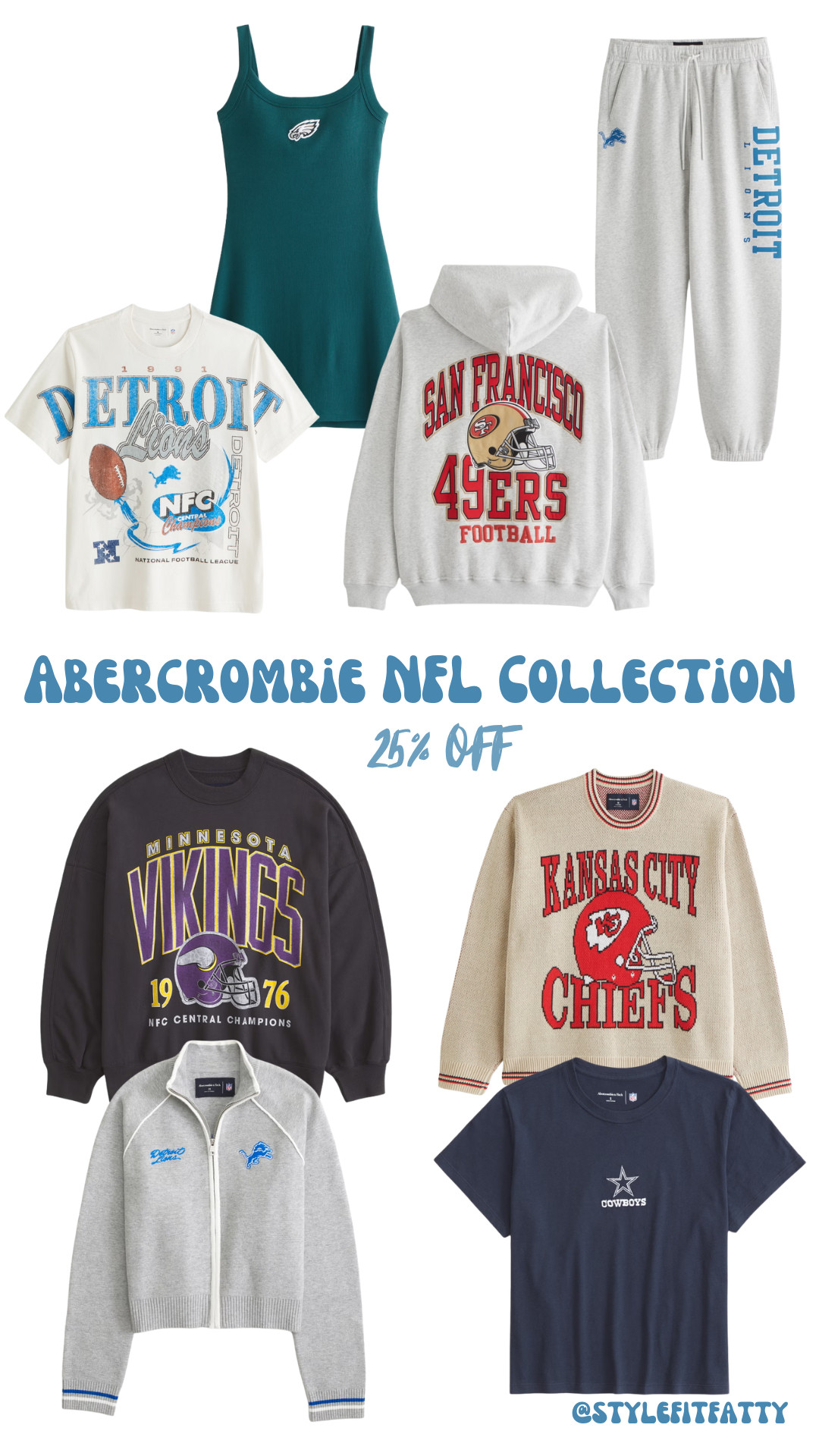 25% off the best NFL gear!! GO LIONS!!! :) #abercrombie #NFL #detriotlions 

 #LTKSaleAlert #LTKFindsUnder100 #LTKStyleTip
