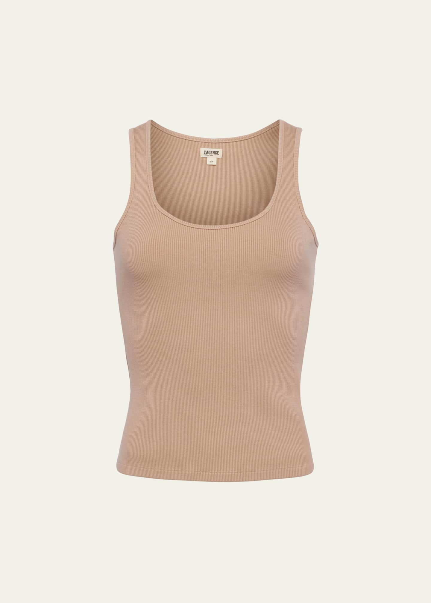 L'Agence Adira Scoop-Neck Tank Top | Bergdorf Goodman