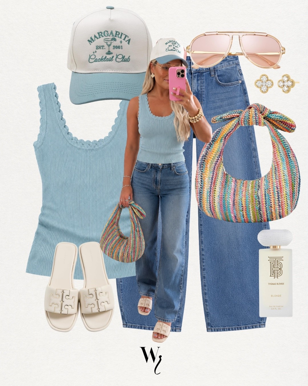 This rainbow raffia bag is EVERYTHING!

#LTKootd #LTKmomlife