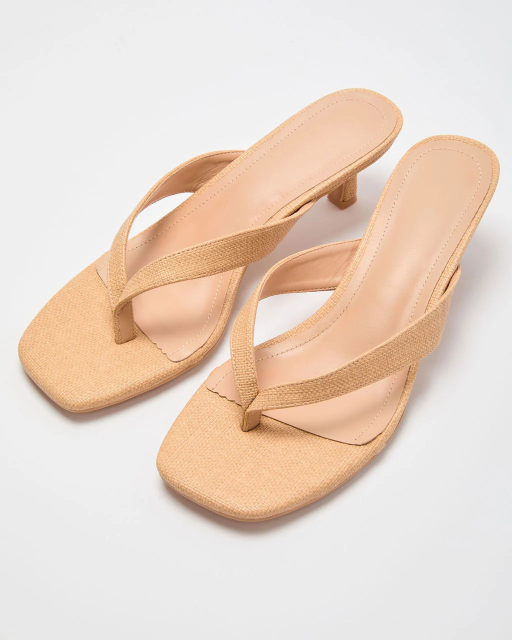 Sunwashed Raffia Kitten Heels | VICI