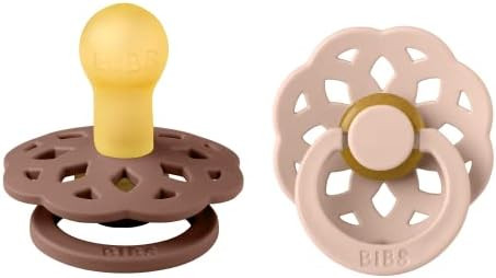 BIBS Pacifiers - Boheme Collection | BPA-Free Baby Pacifier | Made in Denmark | Set of 2 Woodchuc... | Amazon (US)