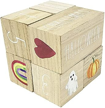 Rae Dunn Baby Milestone Blocks/Props for Newborn Boy or Girl - Track Days, Weeks, Month, Year and... | Amazon (US)