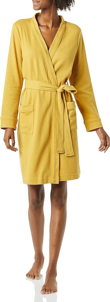 Amazon Essentials Women's Lightweight Waffle Mid-Length Robe (Available in Plus Size) | Amazon (US)