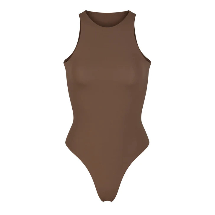 FITS EVERYBODY HIGH NECK BODYSUIT | ONYX | SKIMS (US)