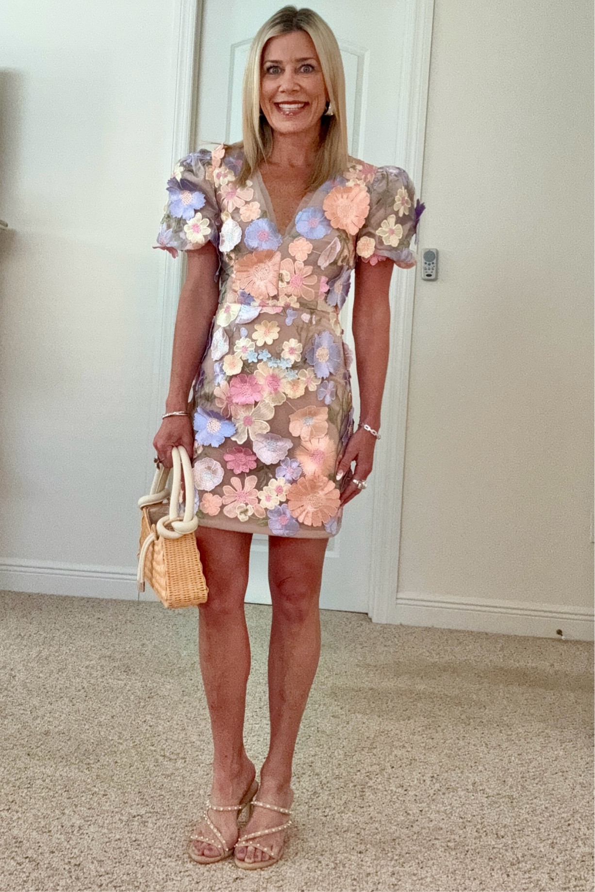 This dress is fun to
Wear with the floral embroidered design & can be accessorized many ways for spring. Fits true to size.

#LTKSeasonal #LTKstyletip #LTKshoecrush