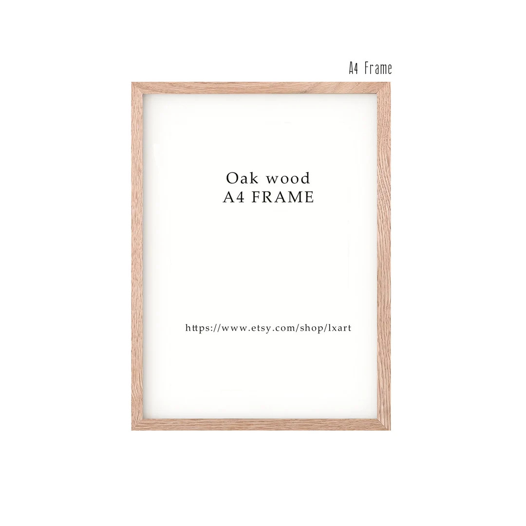 Hard Wood Natural Oak Photo Frame Desktop Frame 10x15 13x18cm - Etsy | Etsy (US)