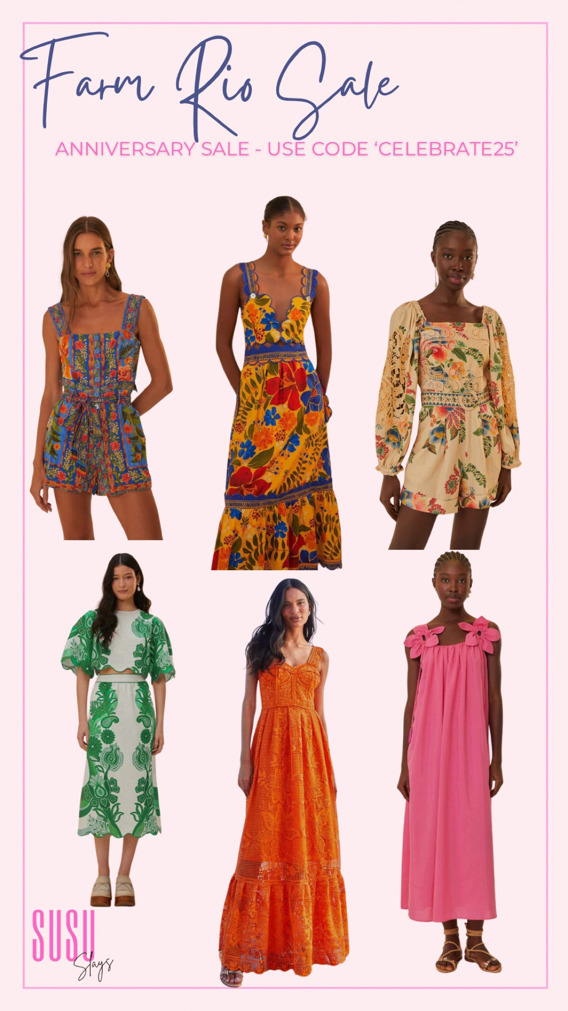 Farm Rio is one of my favorite brands! Now is the time to shop - 25% off with code ‘celebrate25’. 

Spring Dresses, Summer Dresses, Sale, Women’s Fashion

#LTKsalealert #LTKparties #LTKSeasonal
