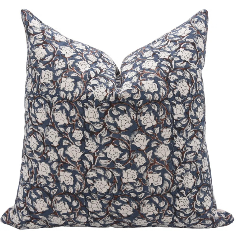Lerah Floral Cotton Indoor/Outdoor Pillow Cover | Wayfair North America