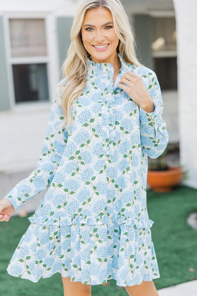 Series Of Dreams White Floral Dress | The Mint Julep Boutique