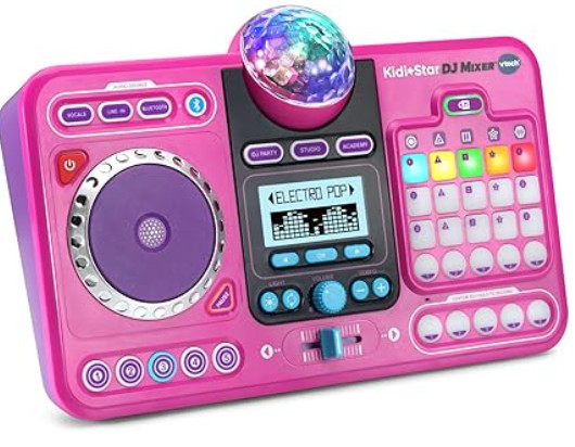 VTech Kidi Star DJ Mixer, Pink kids gift idea for little girls 

 