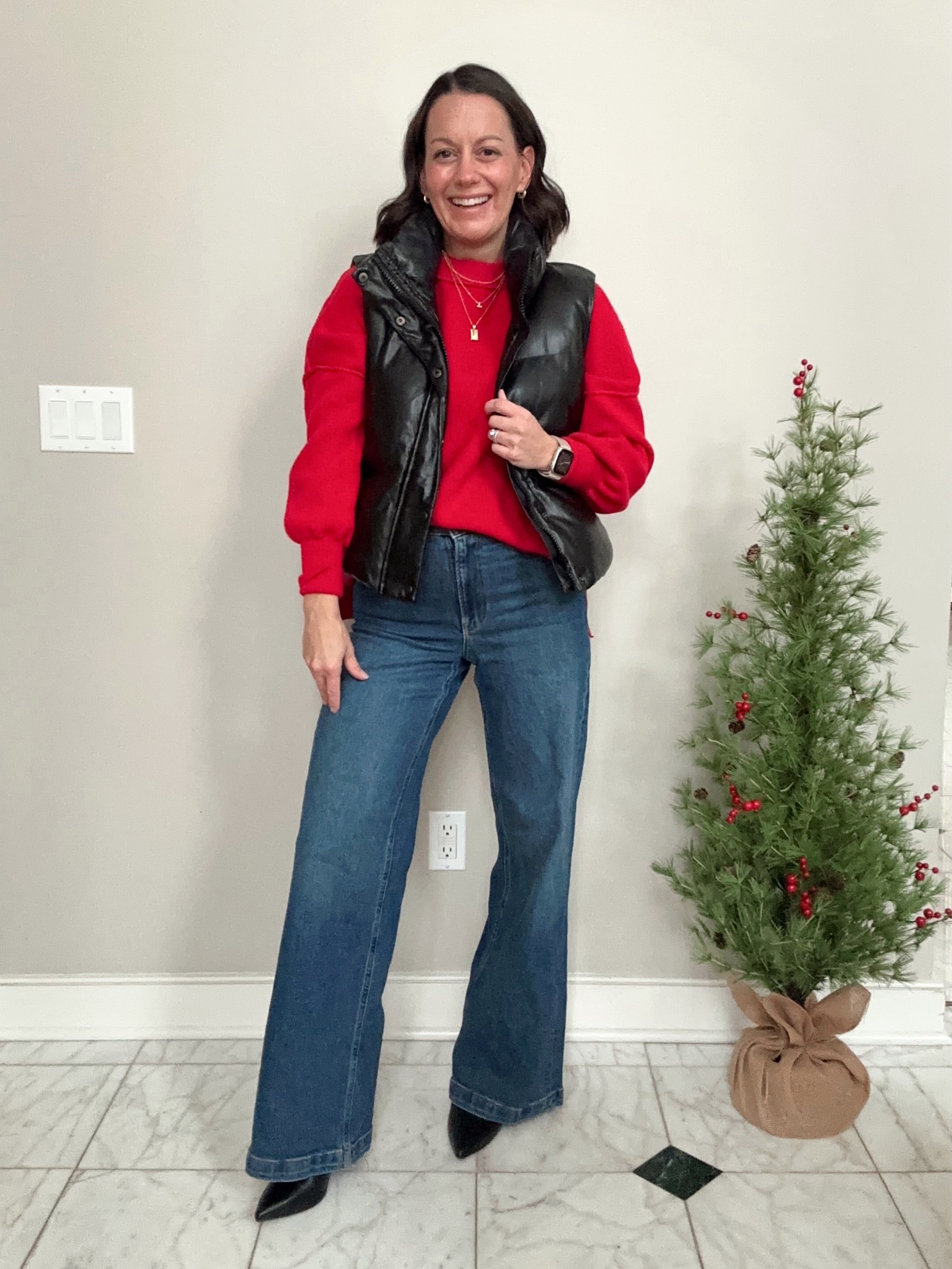 Holiday outfit idea! 

Everything runs true to size!



#LTKOver40 #LTKootd #LTKHoliday