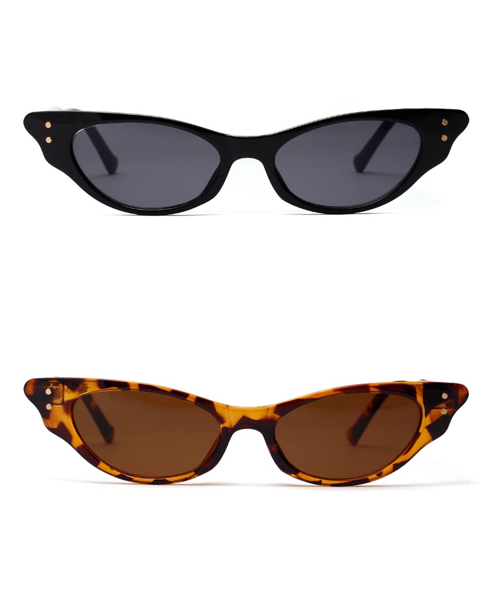 FlowerHorse Women's Sunglasses black/tortoiseshell - Black & Tortoise Cat-Eye Sunglasses Set | Zulily