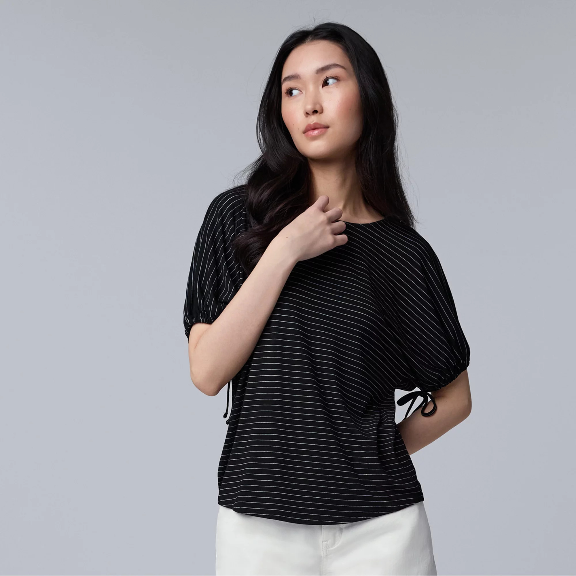 Women's Simply Vera Vera Wang Bubble Sleeve Popover | Kohl's