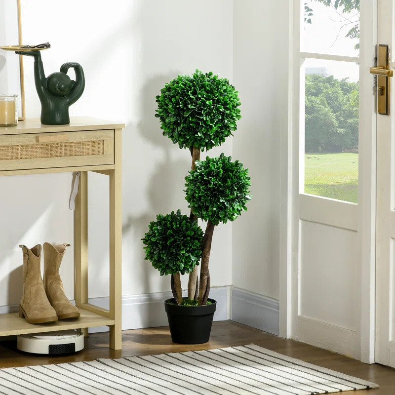 Artificial Boxwood Topiary in Pot | Wayfair North America