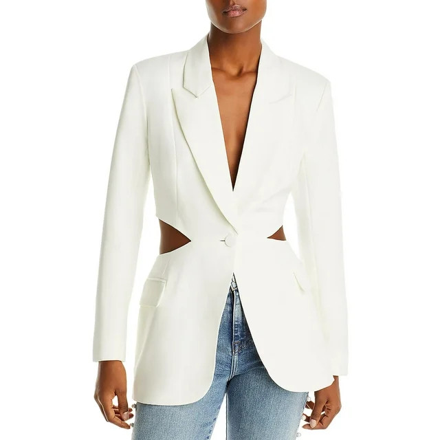 Bardot Womens Cassian Cut-Out Office One-Button Blazer | Walmart (US)