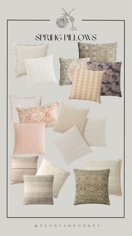 Check out these spring throw pillows! 

#LTKFind #LTKhome #LTKSeasonal