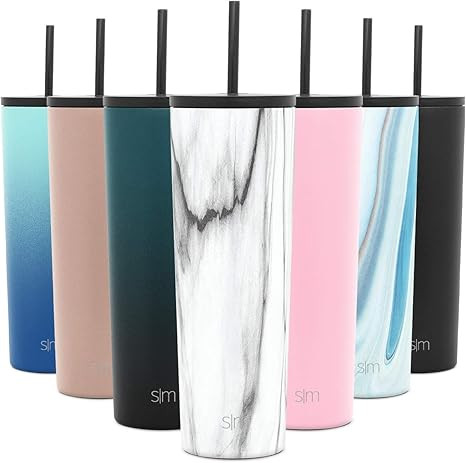 Simple Modern Insulated Tumbler Cup with Straw Lid and Flip Lid | Reusable Stainless Steel Water ... | Amazon (US)