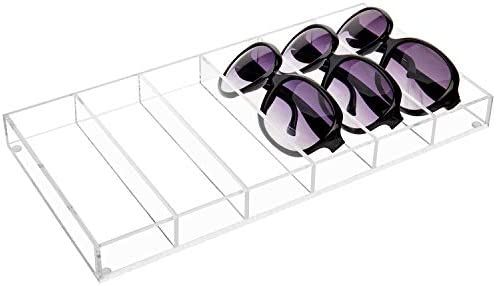 MyGift 6 Slot Premium Grade Clear Acrylic Sunglasses/Eye Glasses Storage Organizer Display Case T... | Amazon (US)