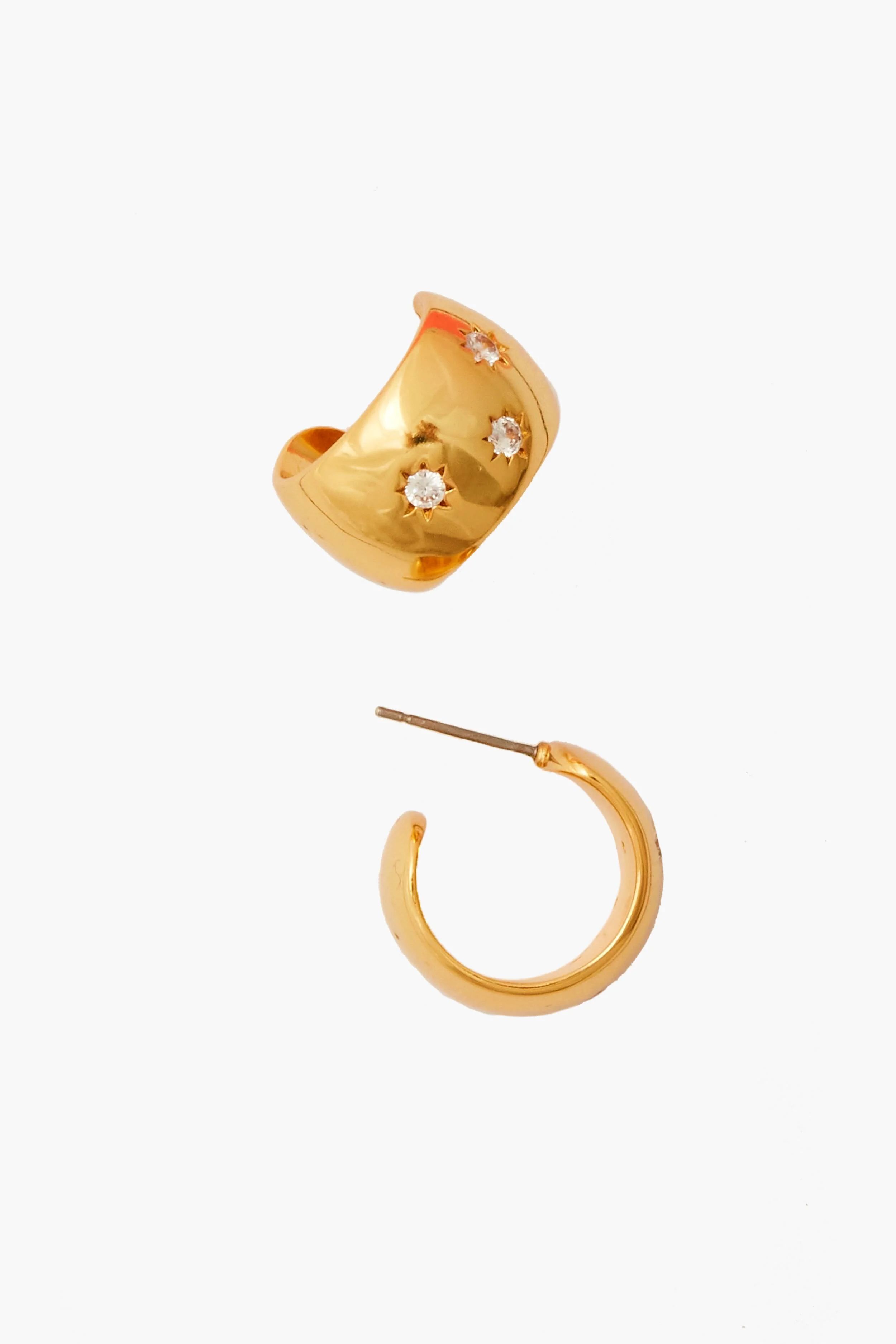 Starry Night Gold Huggie Earrings | Tuckernuck (US)