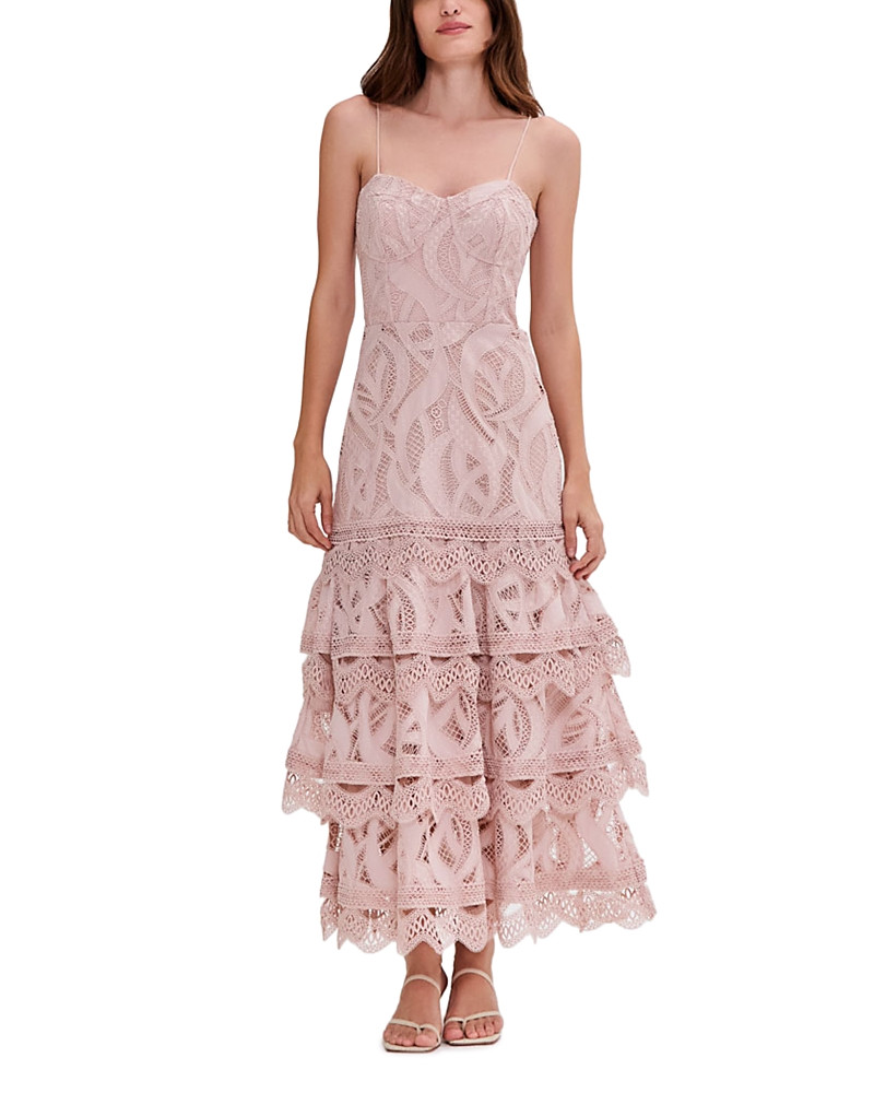 PatBO Aura Lace Floral Midi Dress | Bloomingdale's (US)