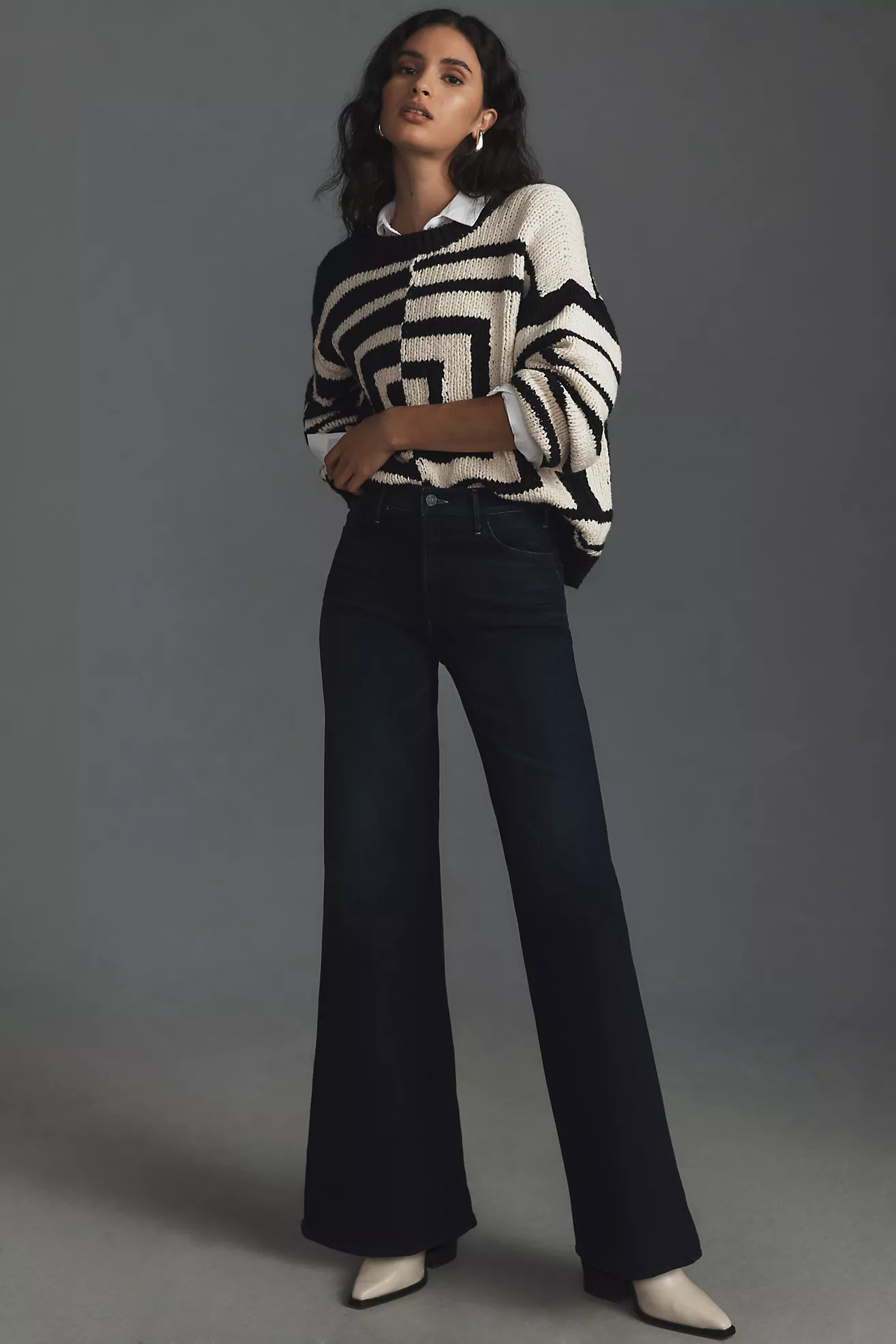 MOTHER The Hustler Roller Sneak Jeans | Anthropologie (US)