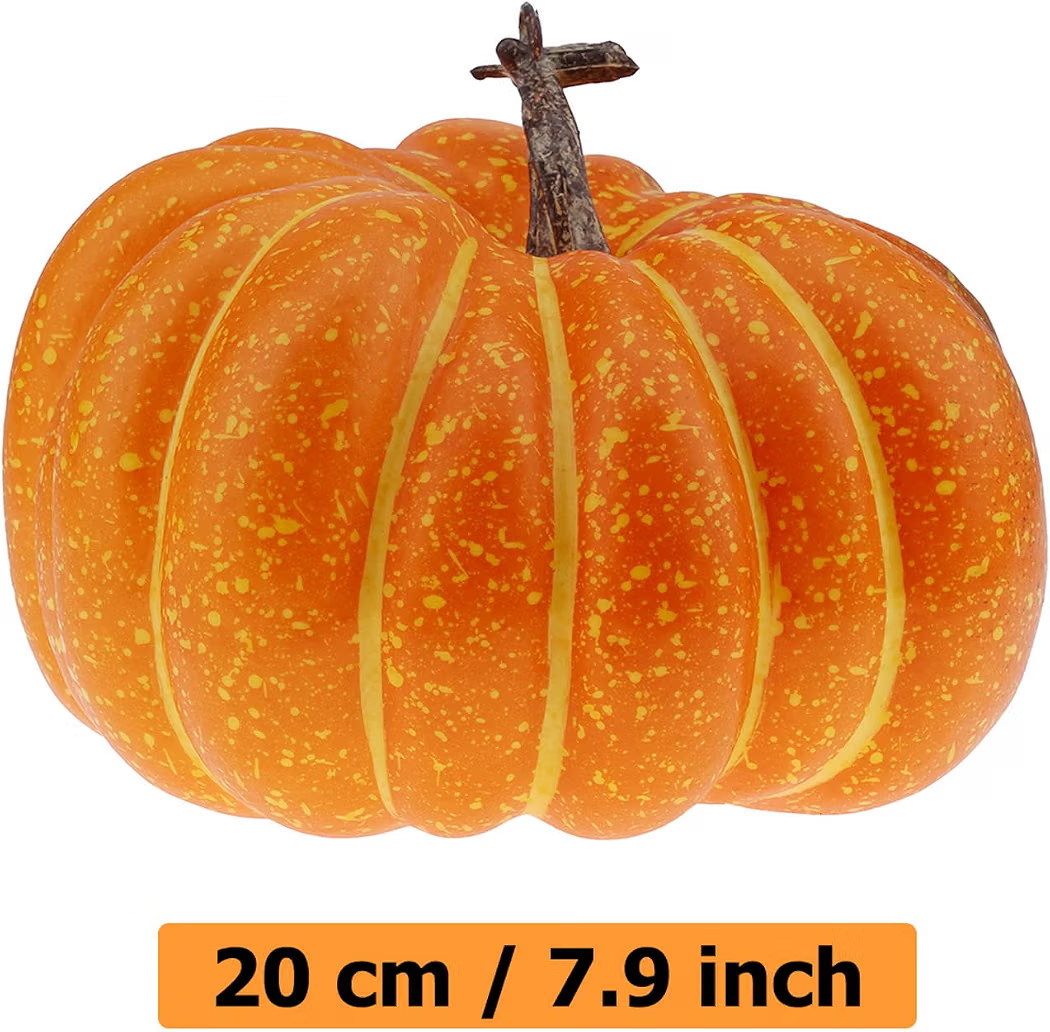 Gresorth 7.9-inch Fake Flat Pumpkin Artificial Vegetable Decoration - 1 Pc | Amazon (US)