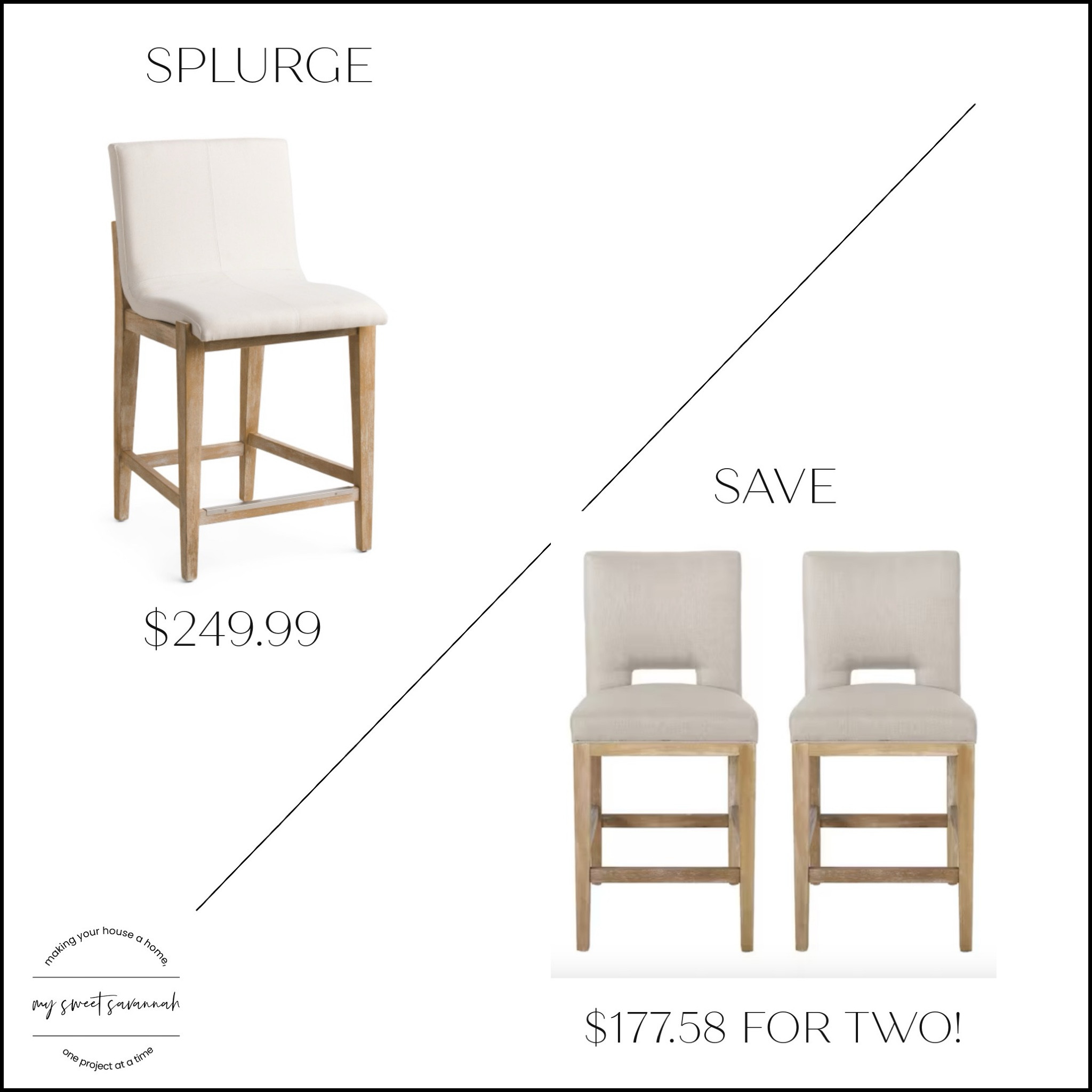 Splurge or save? Shop by looks for less and save big money on home decor, accessories, and furniture! 

Counter stool
Bar stool 
Luxe for less 

#LTKhome #LTKsalealert #LTKSpringSale