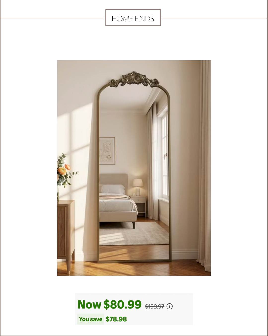 floor mirrors are on sale! 

 #LTKSeasonal #LTKHome #LTKSaleAlert