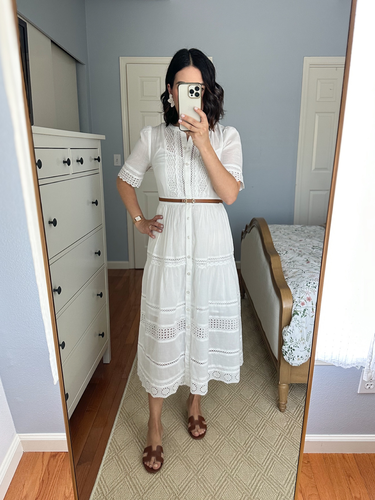 Little white dress 🤍
• Wearing size S petite TTS
• Belt and sandals are from Hermes but I linked similar options 




#LTKSeasonal #LTKU