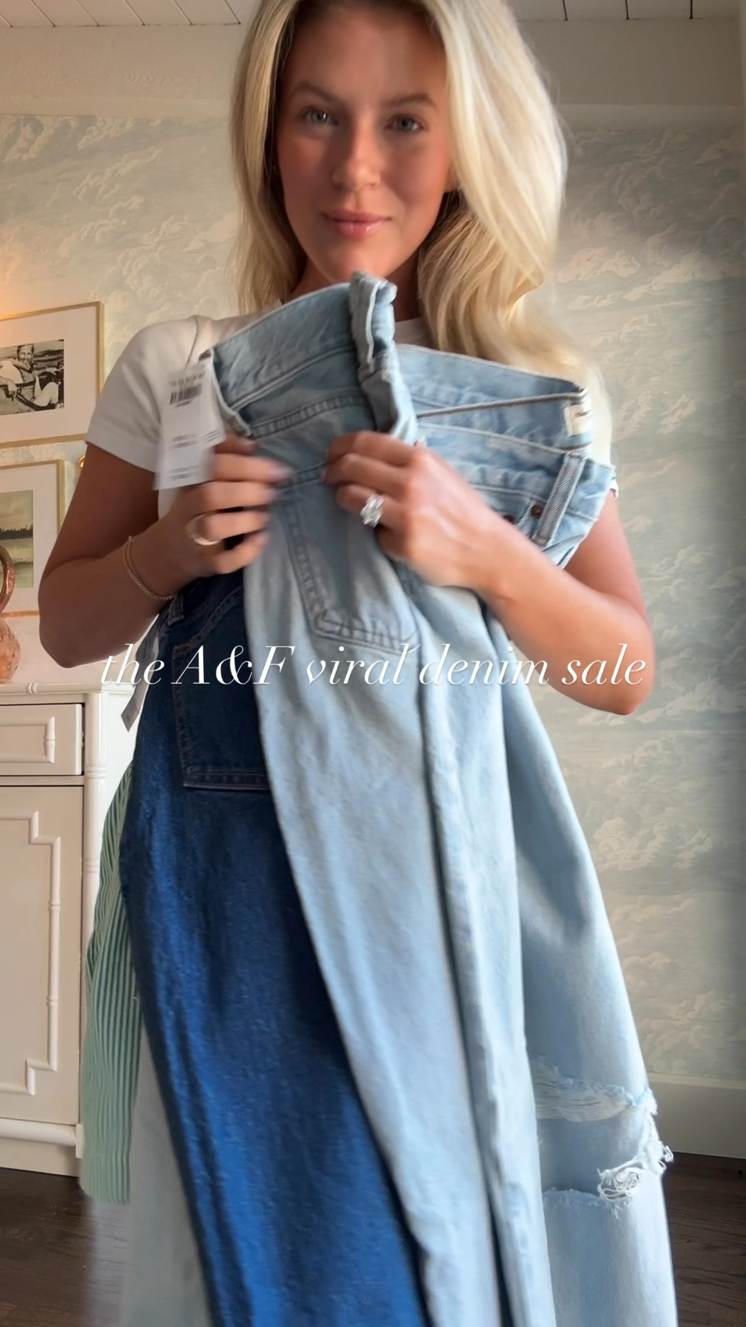 The @abercrombie viral denim sale // loving for early fall outfits & capsule wardrobe!!! 30-50% off all jeans - use code “DENIMAF” at checkout for an additional 15% off, 20% off almost everything else ⭐️ X, H & K // #abercrombiepartner 

#LTKFindsUnder100 #LTKStyleTip #LTKSaleAlert