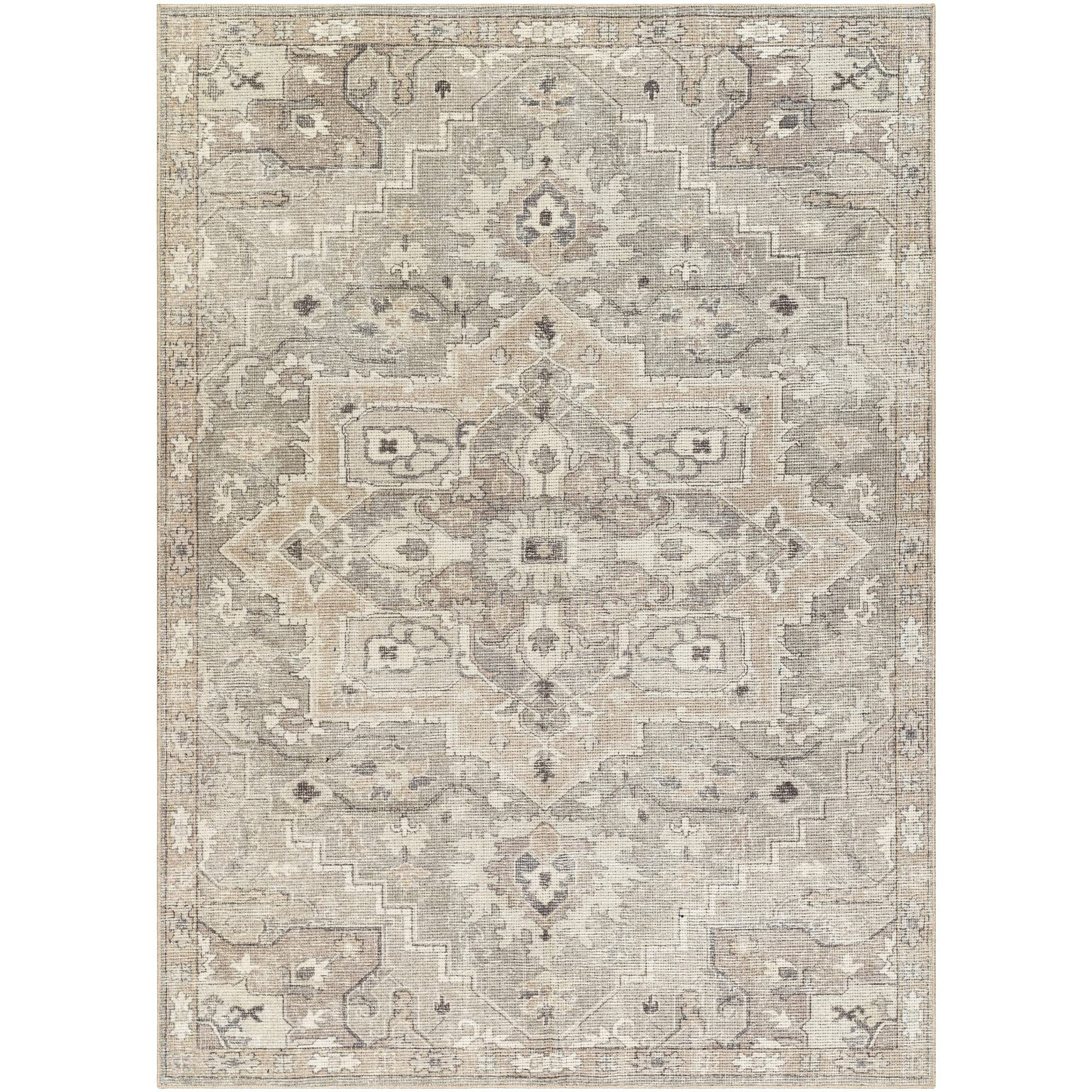 Livabliss x Becki Owens Elle Medallion Area Rug , 3'11" x 5'7", Light Grey | Amazon (US)