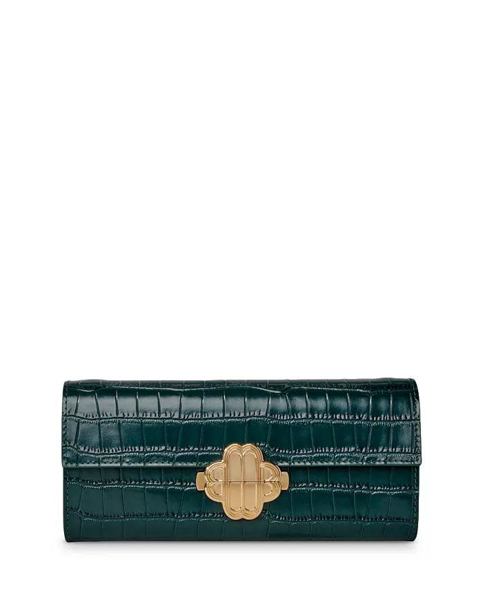 Clover Embossed Leather Baguette Clutch | Bloomingdale's (US)