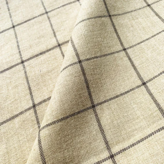 Organic Windowpane Cotton/ Organic & Natural 100% Cotton/ | Etsy | Etsy (US)