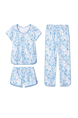 Pima Bundle in Sky Floral | Lake Pajamas