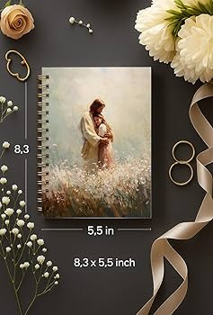 bitCNY Jesus Christian Spiral Notebook, Christian Gifts for Women, Jesus Hugging Woman Religious ... | Amazon (US)