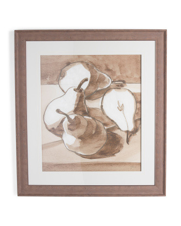 34in X 1in X 38in Pear Study Three Hand Embellished Textured Wall Art | TJ Maxx