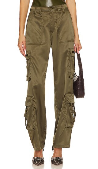 Franklin Cargo Satin Pant in Cocktail Craze | Revolve Clothing (Global)