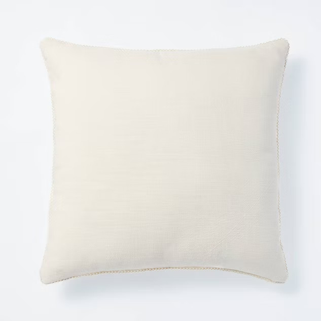 Cotton Velvet with Lace Trim Reversible Throw Pillow - Threshold™ designed with Studio McGee | Target