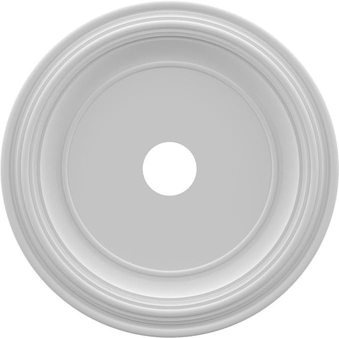 Ekena Millwork 22"OD x 3 1/2"ID x 1 1/2"P Traditional Thermoformed PVC Ceiling Medallion (Fits Ca... | Amazon (US)