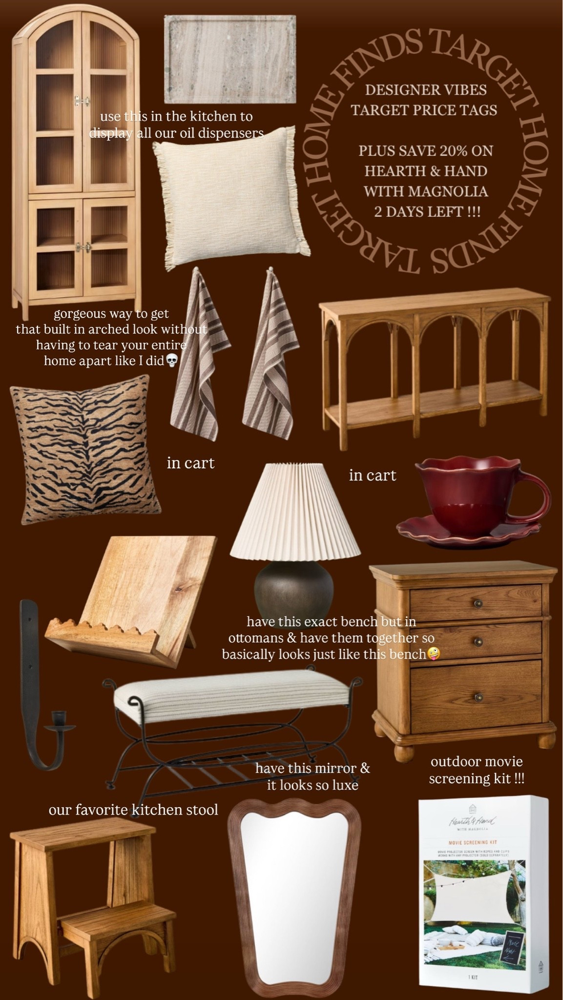 Luxe home finds with Target price tags💰 Hearth and Hand 20% off for 2 days only!!!🛒