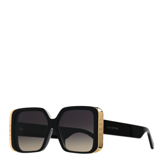 LOUIS VUITTON Acetate LV Moon Square Sunglasses Z1664E Black | FASHIONPHILE (US)