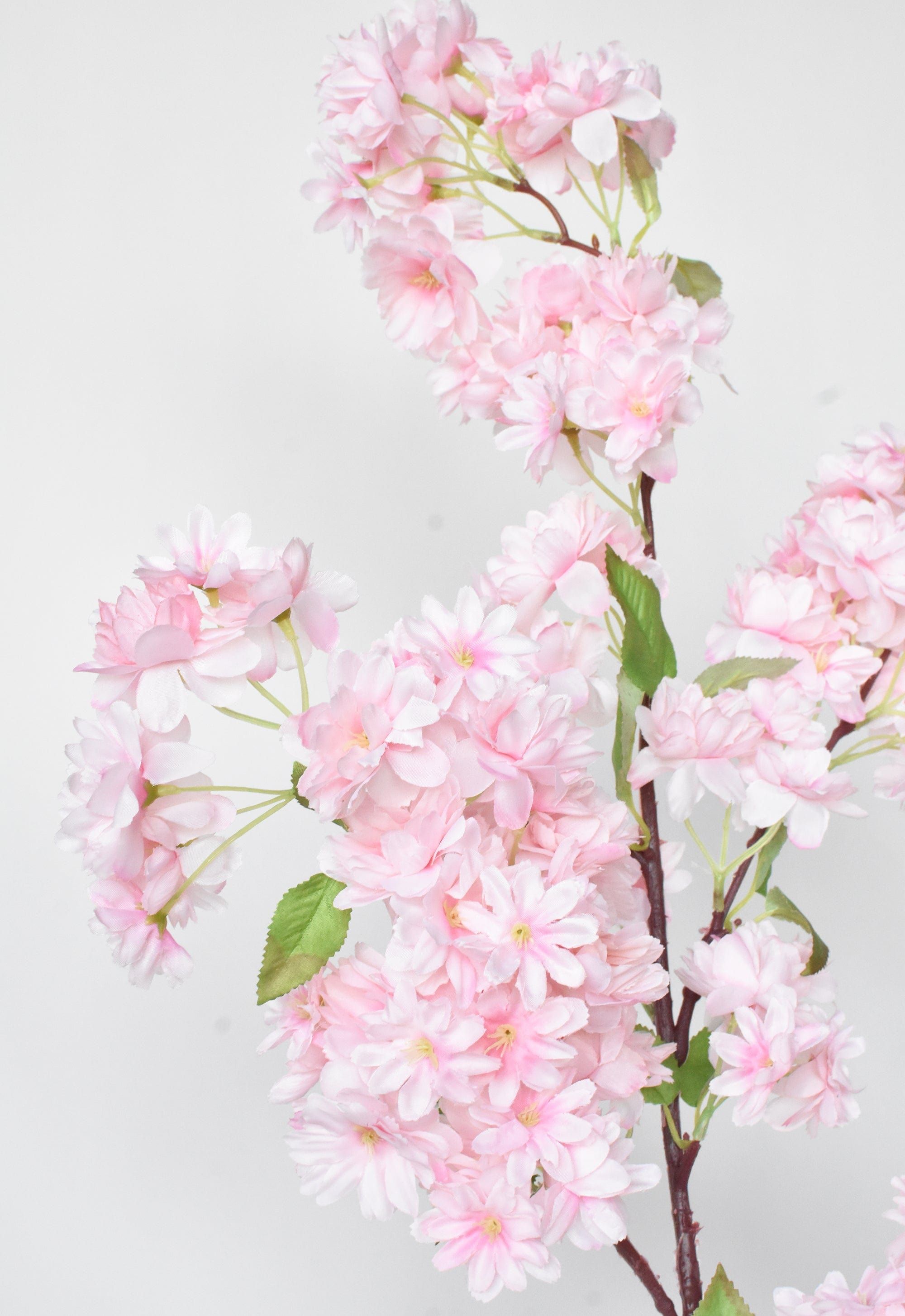 40" Faux Cherry Blossom Branch Stem Pink | HouseFloral