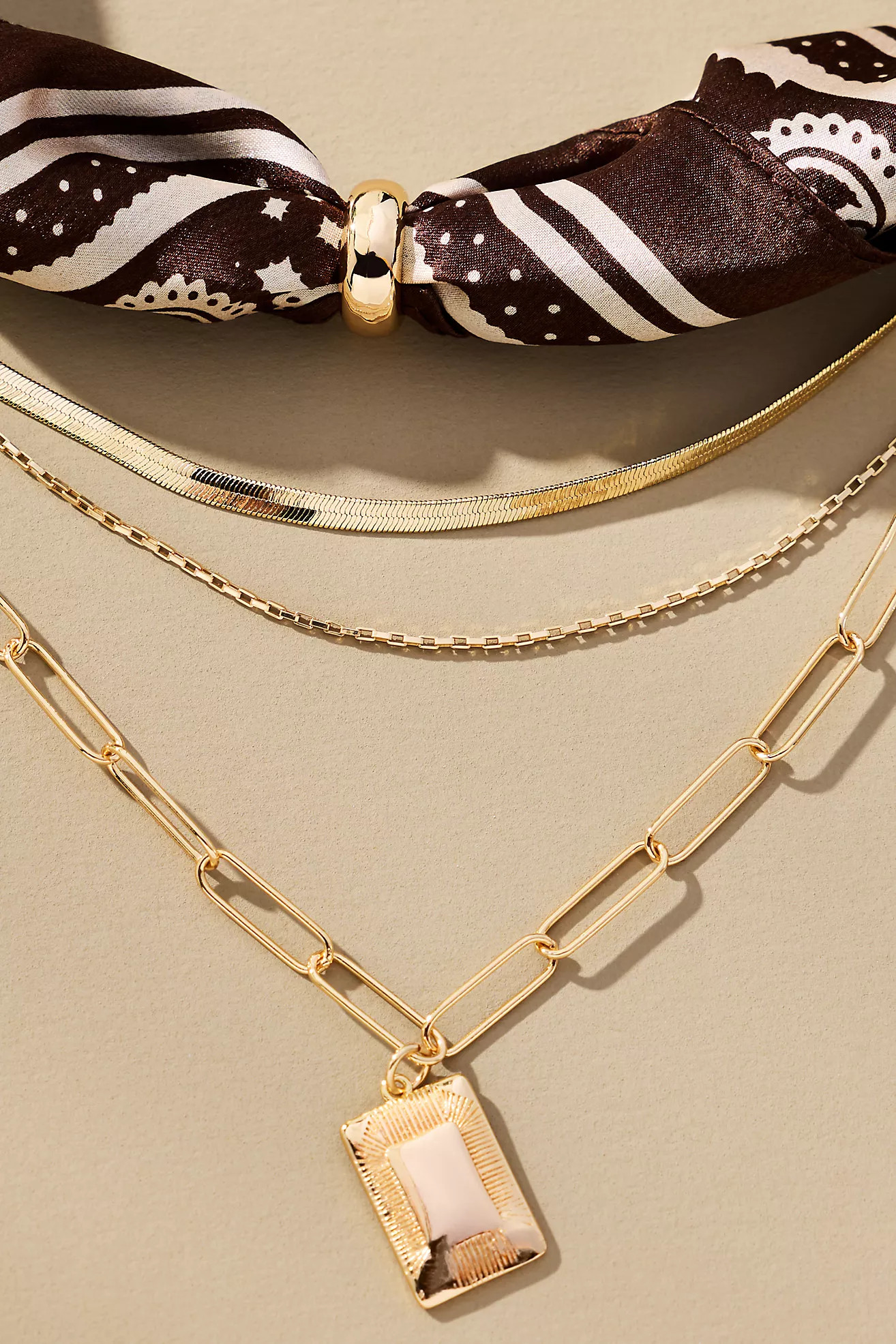 Scarf & Chain Necklace | Anthropologie (US)
